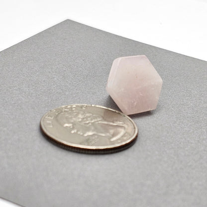 Rose Quartz Geometric Cabochon