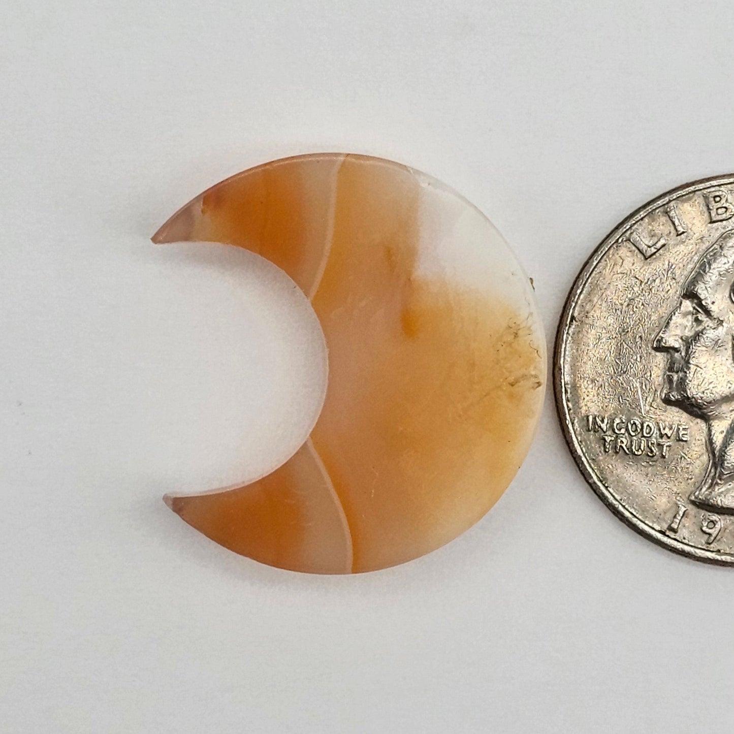 Carnelian Moon Agate Cabochon