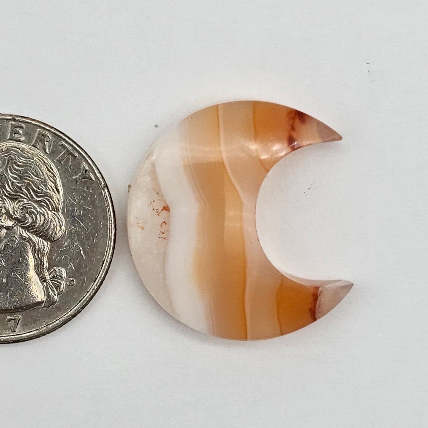 Carnelian Moon Agate Cabochon