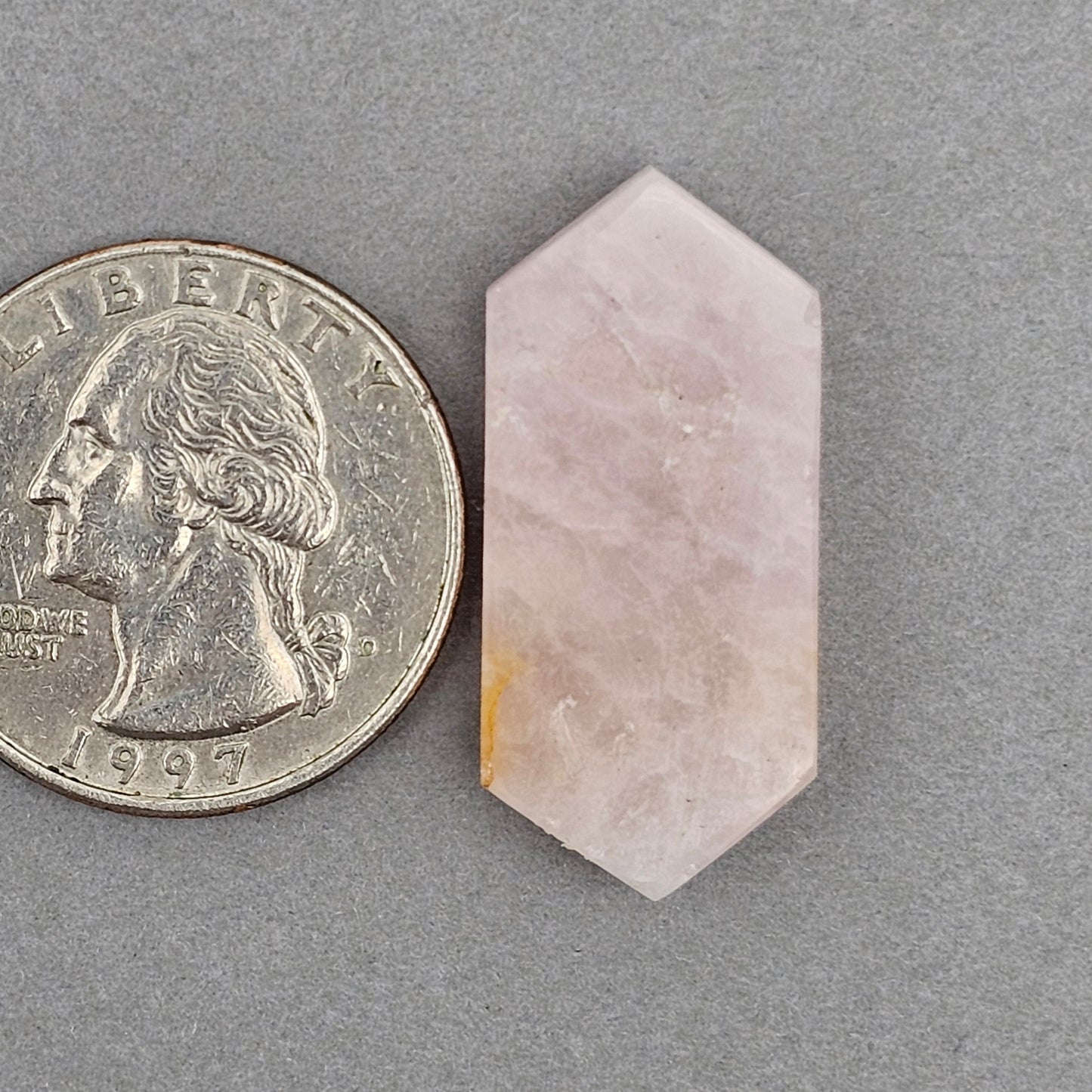 Rose Quartz Geometric Cabochon
