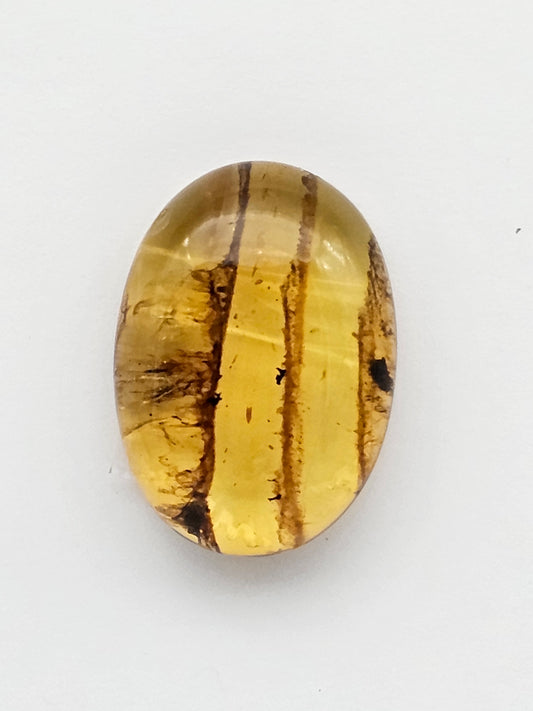 Amber authentic cabochon large
