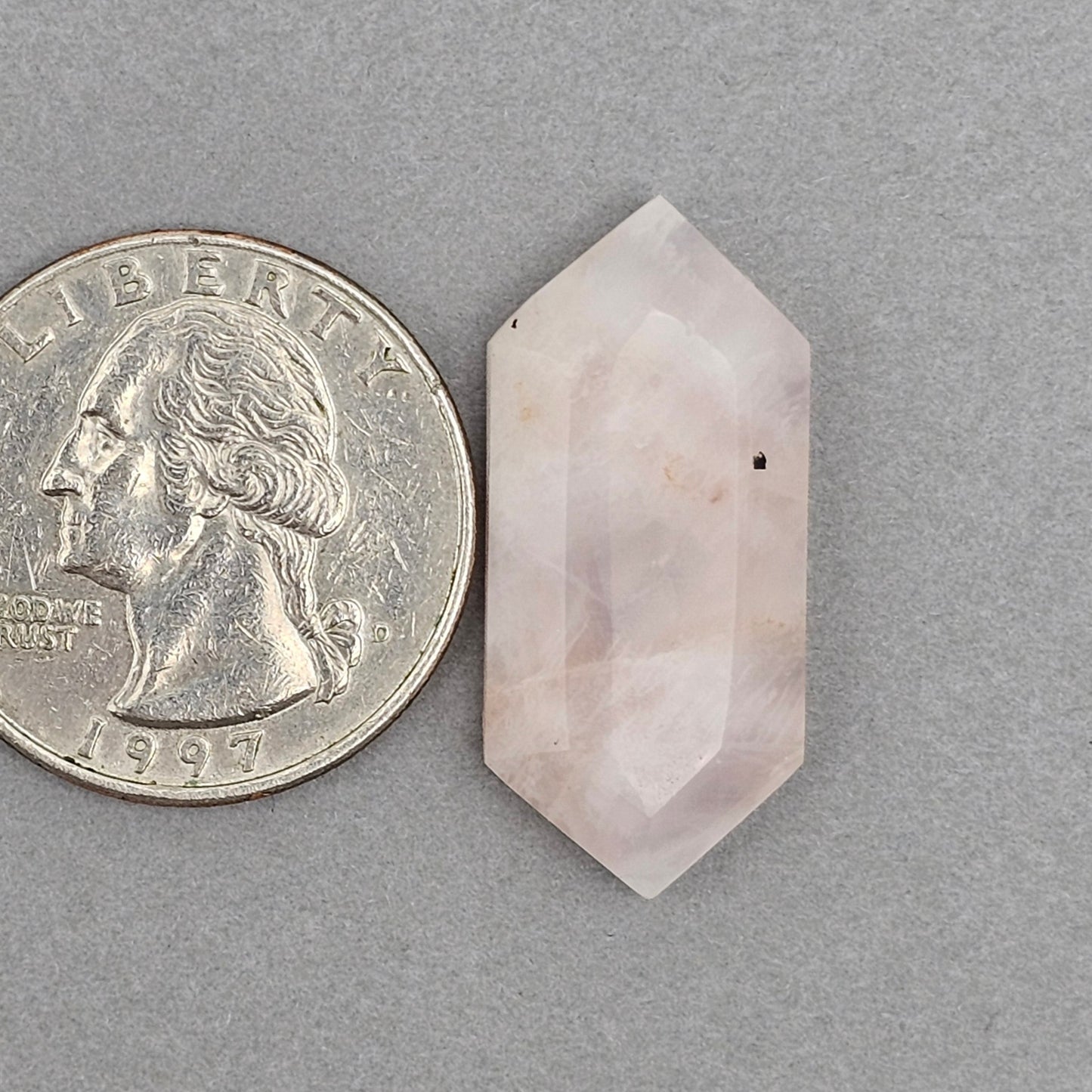 Rose Quartz Geometric Cabochon