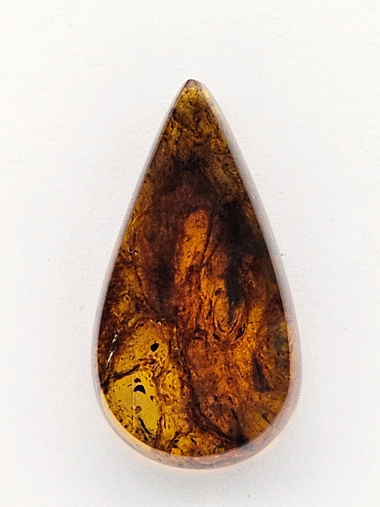 Amber authentic cabochon large