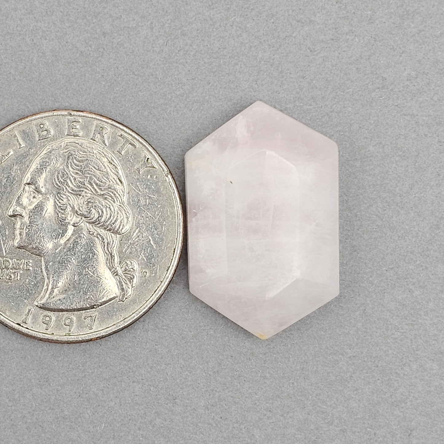 Rose Quartz Geometric Cabochon