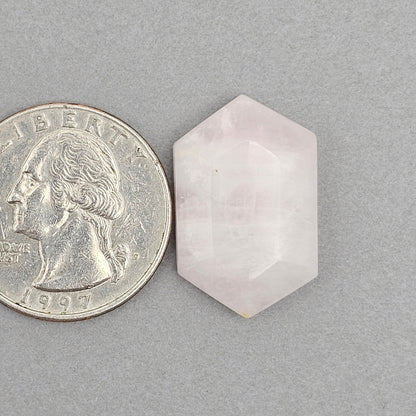 Rose Quartz Geometric Cabochon