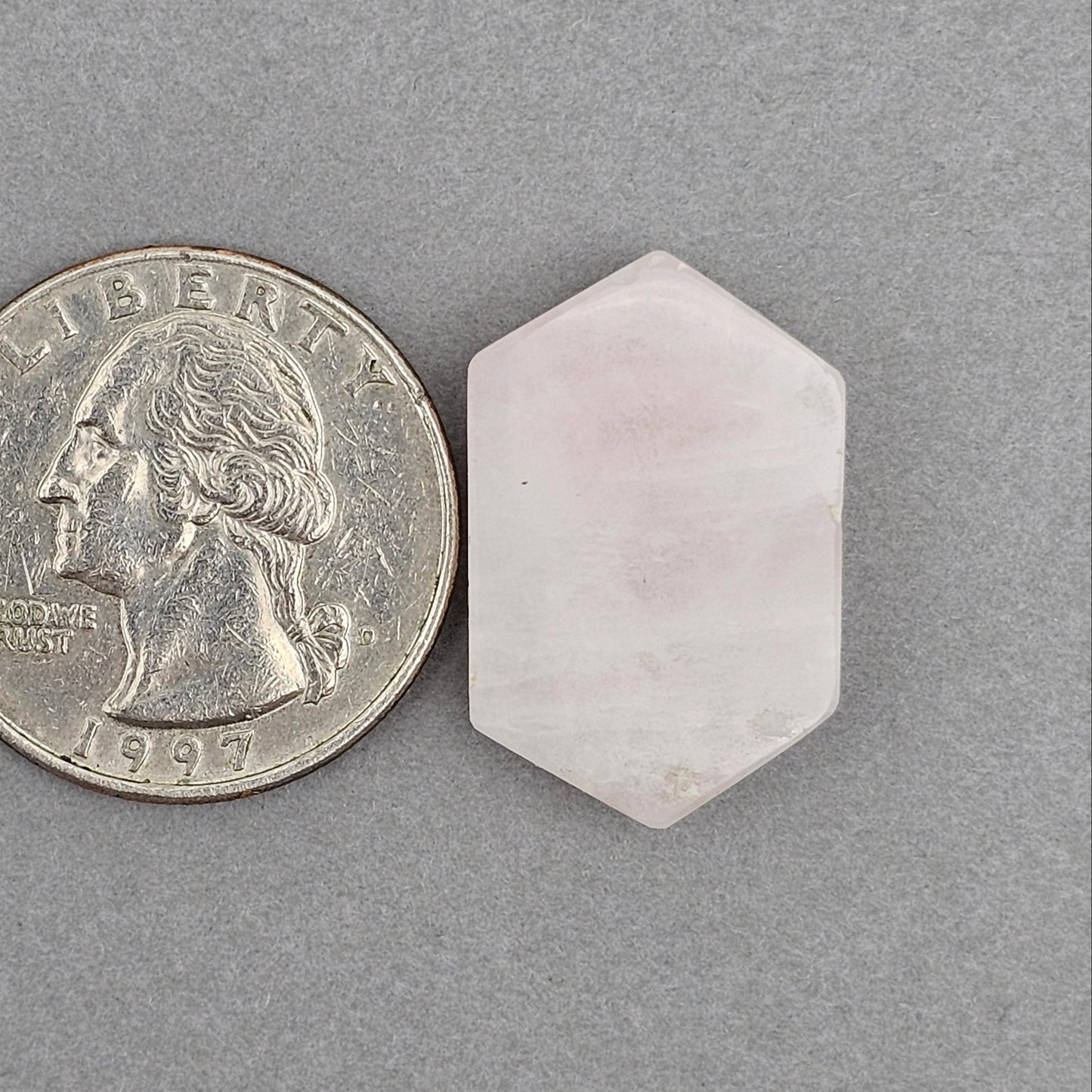Rose Quartz Geometric Cabochon