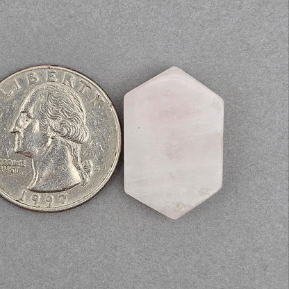 Rose Quartz Geometric Cabochon