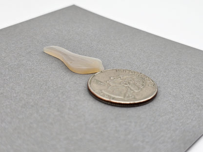 Gray agate bird cabochon