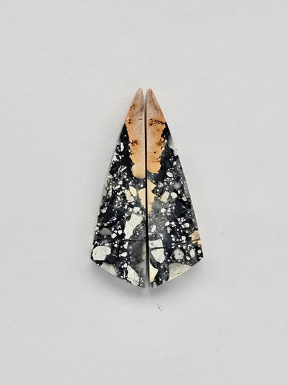 Maligano Jasper cabochon pair