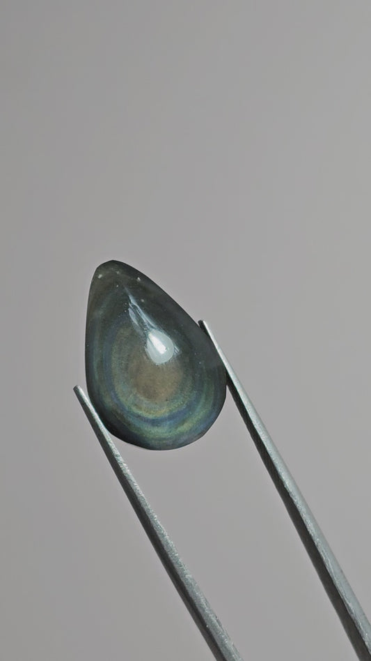 Velvet obsidian Cabochon | Natural Mexican Obsidian for Silversmiths