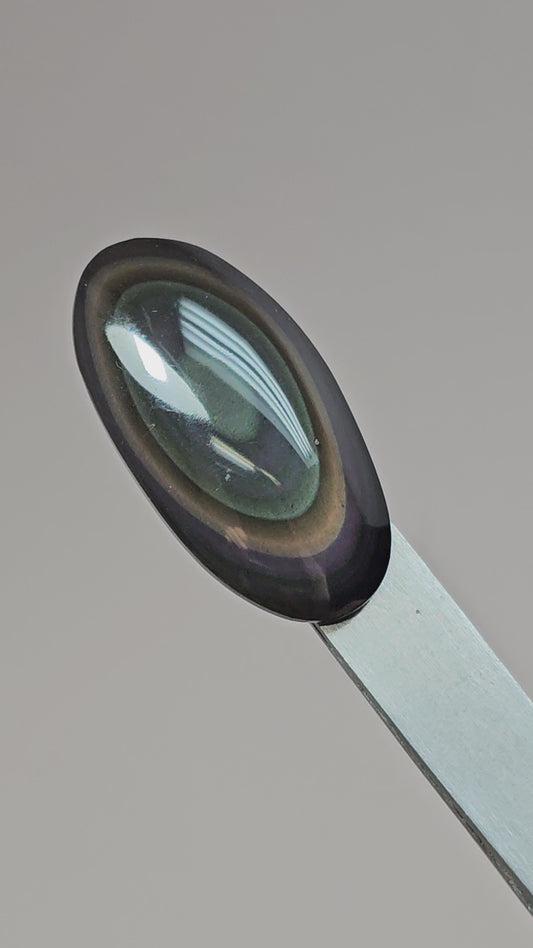 Rainbow obsidian Cabochon | Natural Mexican Obsidian for Silversmiths