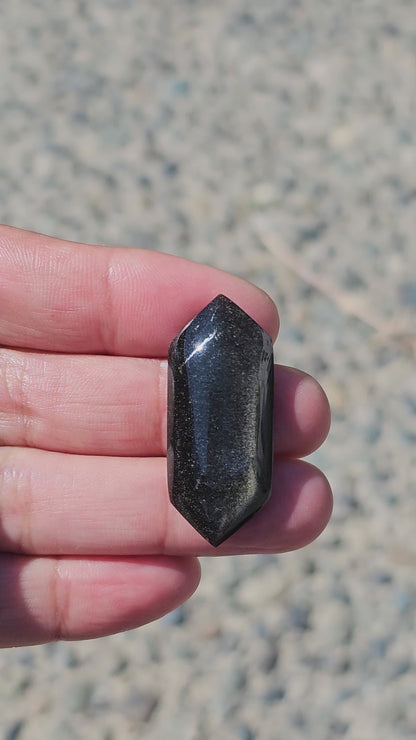 Golden Obsidian Long Diamond Cabochon