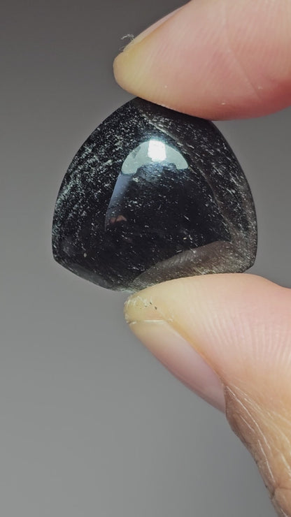 Obsidian Large Triangle Cabochon