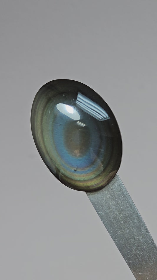 Rainbow obsidian Cabochon | Natural Mexican Obsidian for Silversmiths