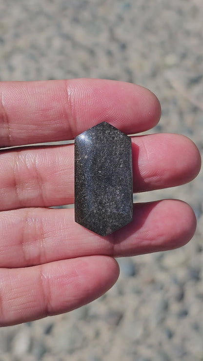 Golden Obsidian Long Diamond Cabochon