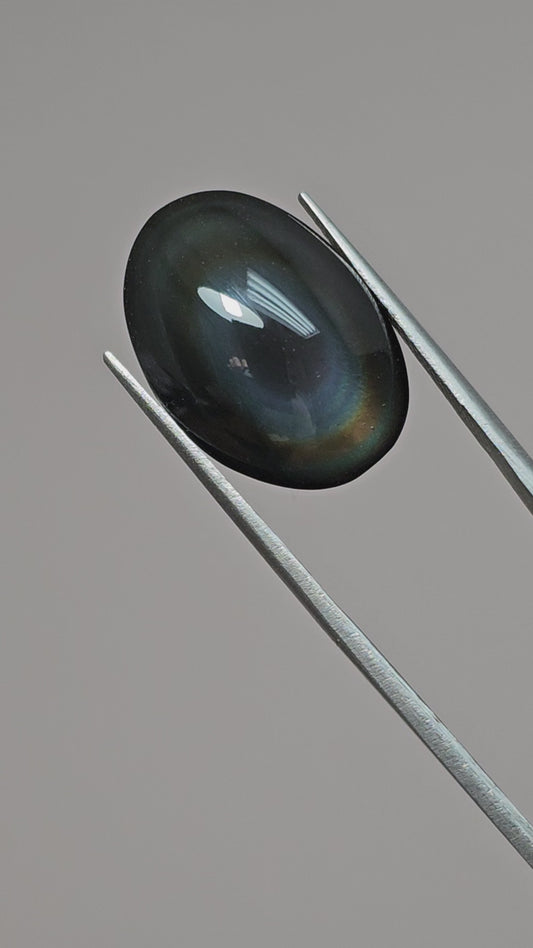 Rainbow obsidian Cabochon | Natural Mexican Obsidian for Silversmiths