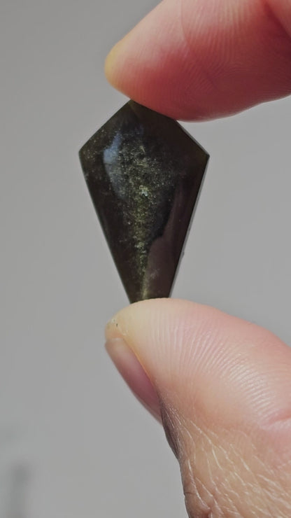 Obsidian Long Diamond Cabochon