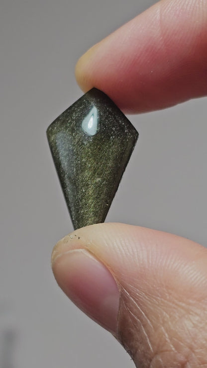 Obsidian Long Diamond Cabochon