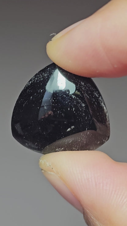 Obsidian Large Triangle Cabochon