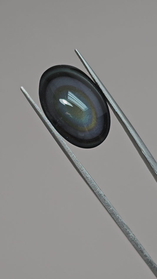 Rainbow obsidian Cabochon | Natural Mexican Obsidian for Silversmiths