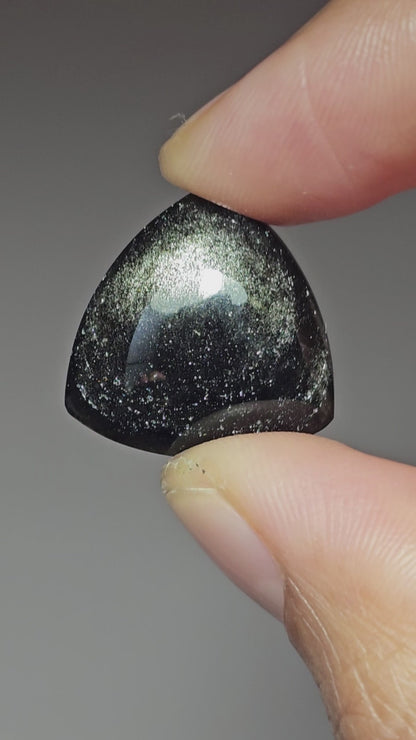 Obsidian Large Triangle Cabochon